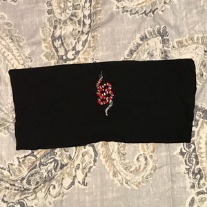 Gucci logo bandeau top